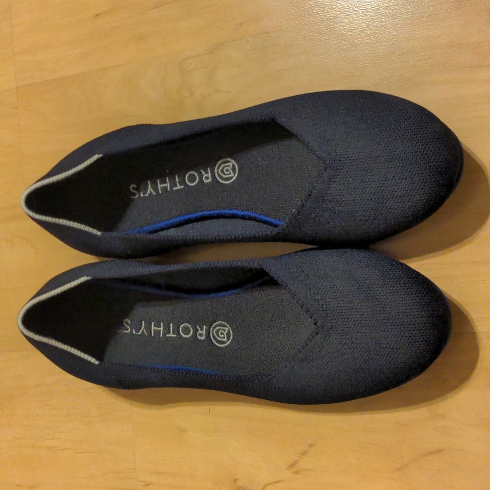 Rothy's The Flat (Round toe) - Navy size 10.5